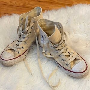 Converse Creamy White High-Top Sneakers
